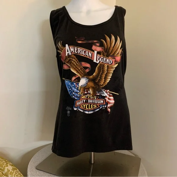 Harley Davidson vintage men’s tank top. Size medium - Picture 2 of 11